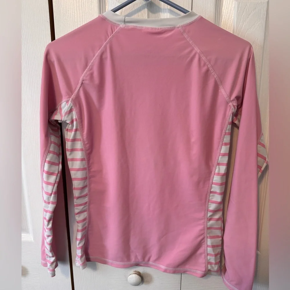 Snapper Rock Pink and White Rash Guard Size Kids 14